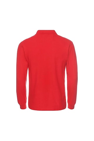 Tezzgelsin Erkek Çocuk Uzun Kol Polo Yaka Okul T-shirt Kırmızı