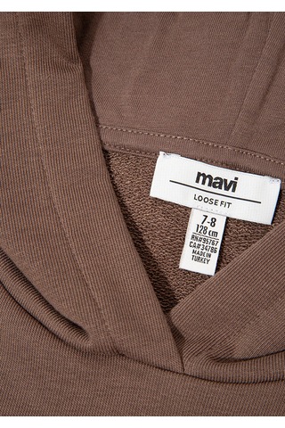 Mavi Koyu Kahve Kız Çocuk Sweatshirt M7s10124-87181 Koyu Kahve