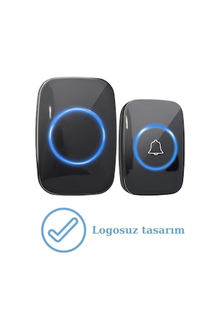 Sonex Su Geçirmez Kablosuz Uzaktan Kumandalı Led Işıklı Kapı Zili