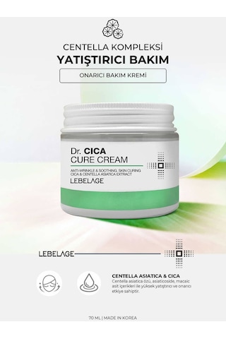 Lebelage Centella Asiatica Içeren Yatıştırıcı, Onarıcı Bakım Kremi Dr Cica Cure Cream