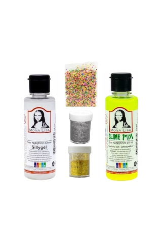 Slime Seti Fosforlu Sarı Renk 70 ML Renkli Slaym Südor Sılaym Set