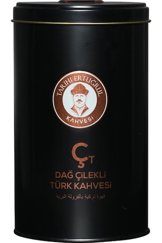 Tarihi Ertuğrul Kahvesi Çilekli Türk Kahvesi Teneke 250 G Tarihi Ertuğrul Kahvesi Çilekli Türk Kahvesi Teneke 250 G