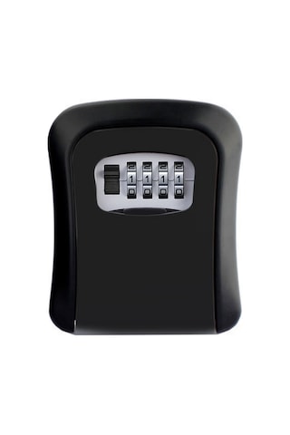 Kangvka Alüminyum 4 Basamaklı Kombinasyonlu Anahtar Saklama Kutusu, Toz Kapaklı, Gözlük/duvar Montajlı, Güvenli Depolama, Siyah, Ks008 Diğer