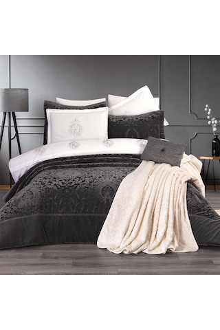 Schafer Merlot Çeyiz Seti-11 Parça-Gri