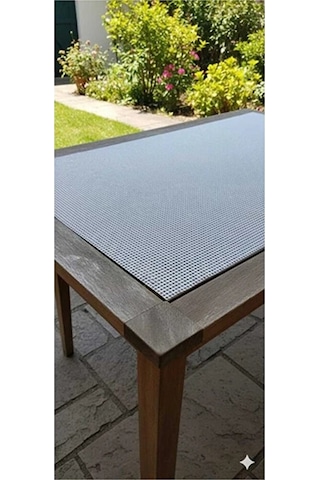 İp Desenli Masa Örtüsü Kaliteli Hasır 140 X 350 Cm Şeffaf Masa Ör Çok Renkli