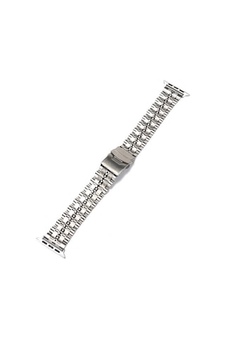 Watch Ultra 49mm Kordon Uyumlu Krd-54 Metal Strap Kayış Mkst- Gümüş