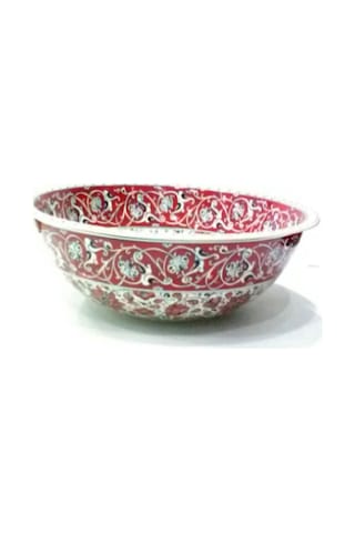 Can Seramik - El Dekoru Desenli Iznik Çini Lavabo