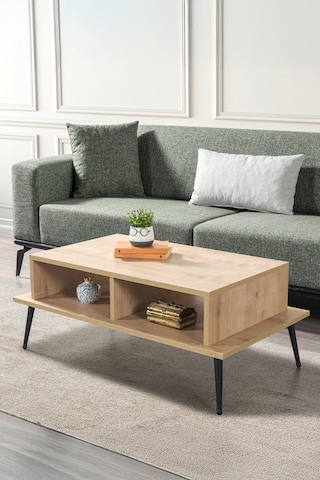 2008 Şile Metal Ayaklı Orta Sehpa , Salon Sehpası Safir Safir