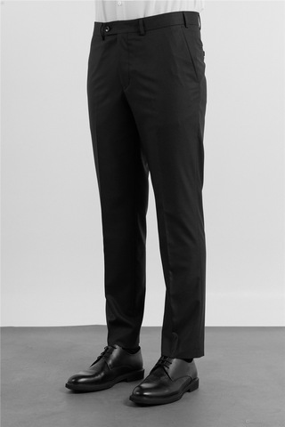 İmza Yan Cep Açık Paça Bez Ayağı Comfort Fit Esnek Pantolon 1003255127 Siyah