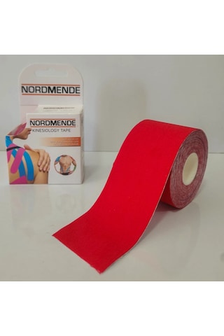 Kınesıo Tape  Bandı 5cm X 5 Metre - Kırmızı, Kınesıo Bant, Kinesıology Tape Bant