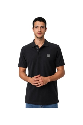 Arma Ar-ma Erkek Polo Yaka Tişört Baskisiz Basic Örme Kumaş Regular Fit %100 Pamuk 30/1 Çift Toplama Penye Pike Y31374358002 Siyah-s1