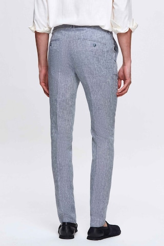 D's Damat Ds Damat Slim Fit Lacivert Düz %100 Keten Jogger Pantolon 4hc03s2063230 101
