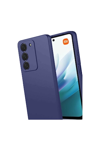Xiaomi Redmi 15 4g Kılıf Biye Yumuşak Silikon Case Lacivert