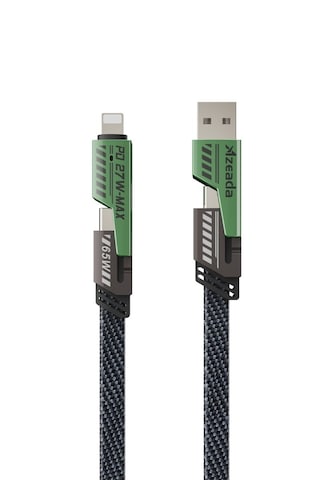 Azeada AZ-B10TH 65 W 2'in2 4'Lü Hızlı Şarj Kablosu 1.5 MT