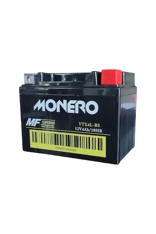 Monero 12v 4ah Motosiklet Aküsü 113 70 85mm Ytx4l
