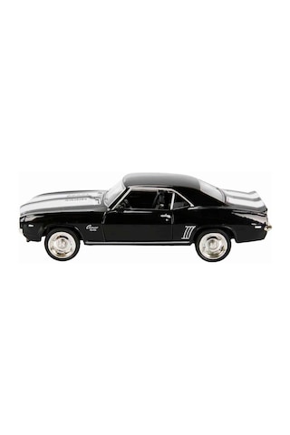 1:32 Rmz City Alman Klasikleri Serisi Die Cast Çek Bırak Model Araba - Siyah 1969 Chevrolet Camaro