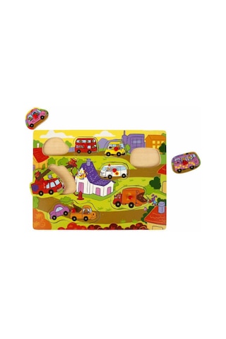 Ahşap Bultak Tutmalı Puzzle 8 Parça