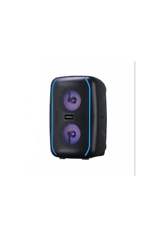Hepu HP-932 Taşınabilir Işıklı Kablolu Mikrofonlu Bluetooth Hoparlör Siyah