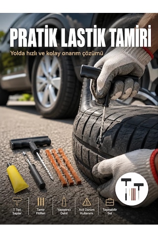 Hepsi Otomobil Motosiklet Bisiklet İçin Güvenli Lastik Tamir Kiti Najmaddin