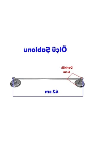 Metal Krom Bez Havlu Asma Askısı Aparatı 42 Cm 12 Izgara