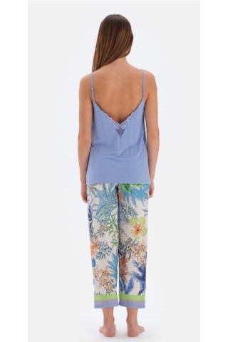 Eros 33534 3 Lü Sabahlıklı Kadın Pijama Takımı Lila