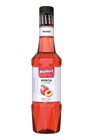 Saphori Şeftali Aromalı Kokteyl Şurubu Şeftali Şurubu 700 Ml