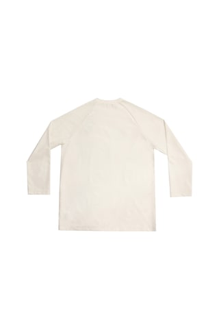 Uv Korumalı Genç Uzun Kollu Tek Üst Mayo Erkek Çocuk Tshirt 5317 Beyaz Beyaz