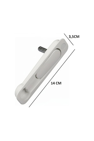 Doğalpen Gömme Gizli Sürme Kolu Beyaz Renk- Pvc & Alüminyum Kapı Pencere Uyumlu