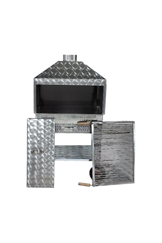 Metehan MTH-142 Davlumbazlı - Çekmeceli - Maltız Izgaralı - Dört Tekerlekli Mangal