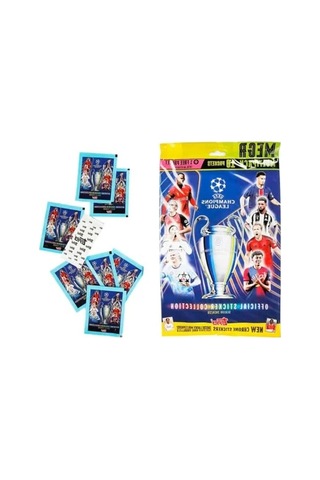 - 2025 Uefa Şampiyonlar Ligi Sticker - Mega Multipack Açık Ahşap