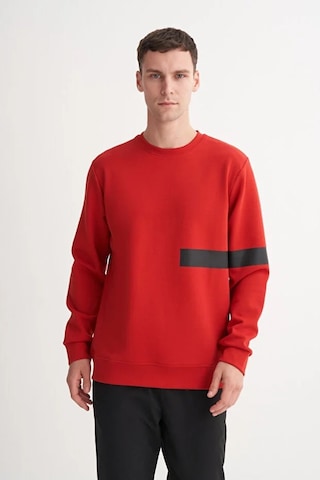 Cazador Dynamic Regular Fit Pamuk Karışımlı Scuba Sweatshirt Kırmızı