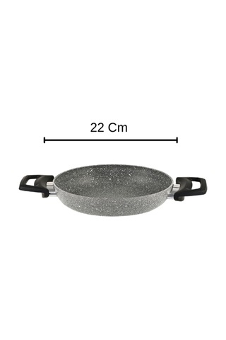 Diez 22 Cm Granit Ezme Sahan GriYanmaz Yapışmaz