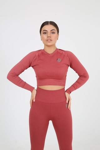 Sportonex So22f006 Seamless Kadın Crop Gül Kurusu