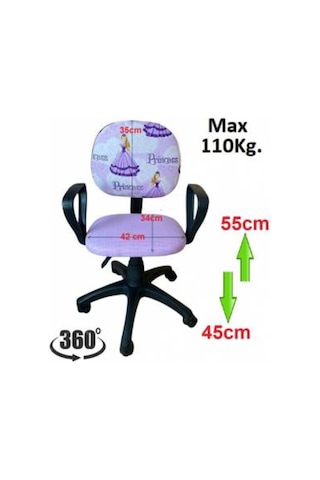 Depolife Çocuk Genç Odası Bilgisayar Çalışma Koltuğu Amortisörlü (508814403)