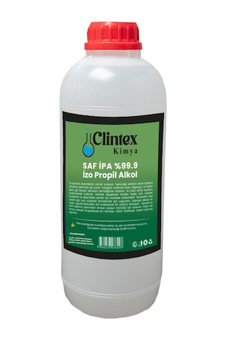 Clintex Kimya Saf Ipa %99.9 Izopropil Alkol Yüzey Temizleyici 1 Litre Clintex Kimya Saf Ipa %99.9 Izopropil Alkol Yüzey Temizleyici 1 Litre