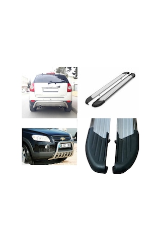 CHEVROLET CAPTİVA 2012 ÖNCESİ ÖN ARKA TAMPON KORUMA AMAZON YAN BASAMAK 3 LÜ SET KAMPANYA