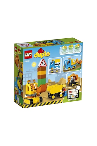 LEGO® Duplo 10812 Kamyon ve Paletli Kazıcı 26 Parça