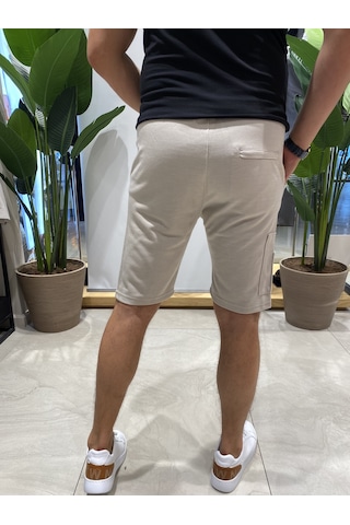 Back Eliesar Elite Cepli Krem Şort Krem