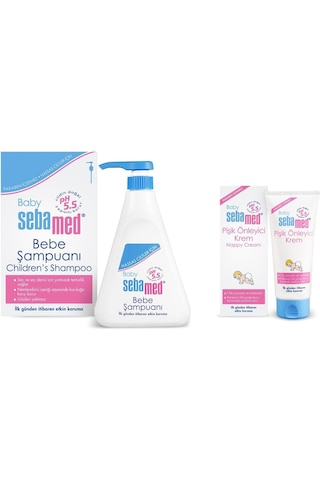 Sebamed Baby PH 5.5 Bebek Şampuanı 500 ML + Pişik Önleyici Krem 100 ML