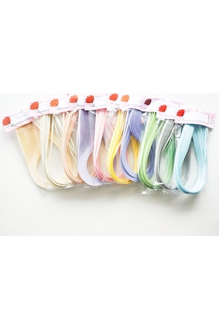 5mm Pastel Renkli Quilling Kağıt Seti 1000 Ad