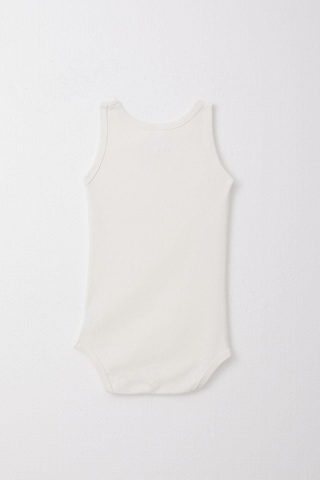 Breeze Kız Bebek Çıtçıtlı Atlet Zıbın Body Jakarlı 9 Ay-3 Yaş, Ekru Ekru