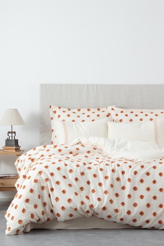 Ecocotton İmre Çift Kişilik Nevresim Takımı %100 Organik Pamuk Müslin Terra 200x220 Cm-1517 Terra
