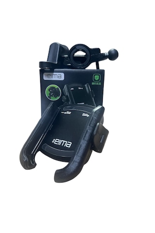 Motosiklet - Scooter Telefon Tutucu Titreşim Önleyicili Siyah