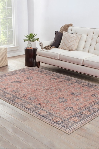 Foldy Vintage Desenli Dokuma Taban Dekoratif Turuncu Halı Fl 51 Turuncu 4