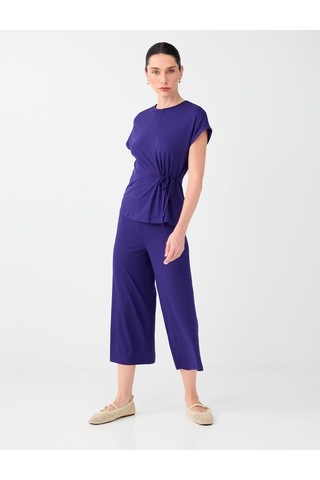 Jimmy Key Jimmy Key Mor Beli Lastikli Basic Kısa Pantolon 6sw187796503