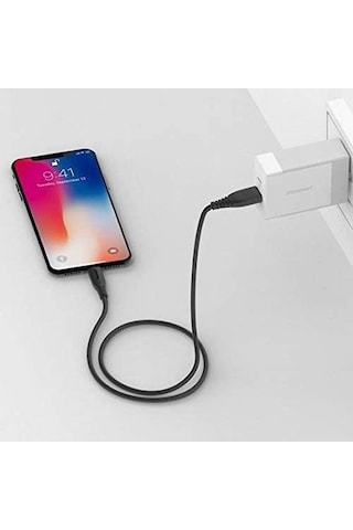 Tronsmart İphone Uyumlu Için Mfı Lightning 1.2M Şarj Kablosu Siyah