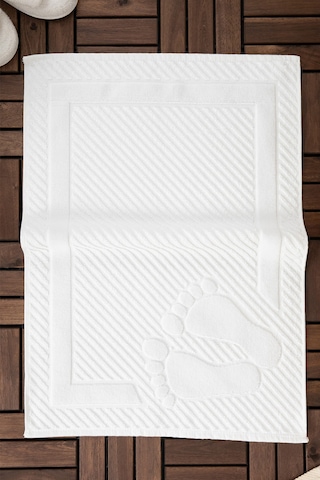 Leoline %100 Pamuk Premium Ayak Havlusu - Beyaz