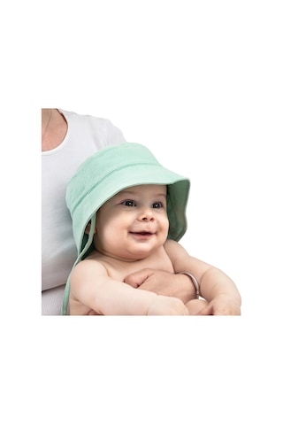 Zuppers Organik Pamuk Müslin Bebek Şapkası - Mint renkli