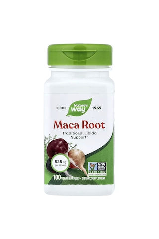 Nature's Way Maca Root Greens & Superfoods 525 Mg 100 Vegan Caps Aromasız