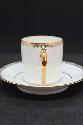 Cafes J Ladoux Fransız Porselen Kahve Fincanı 80 Ml Kahverengi